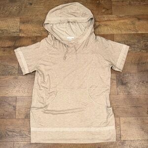 St. John Sport Short Sleeve Hooded Top